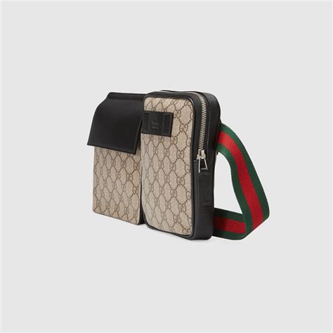 gucci gürteltasche herren gg supreme|Medium GG tote in black GG Supreme canvas.